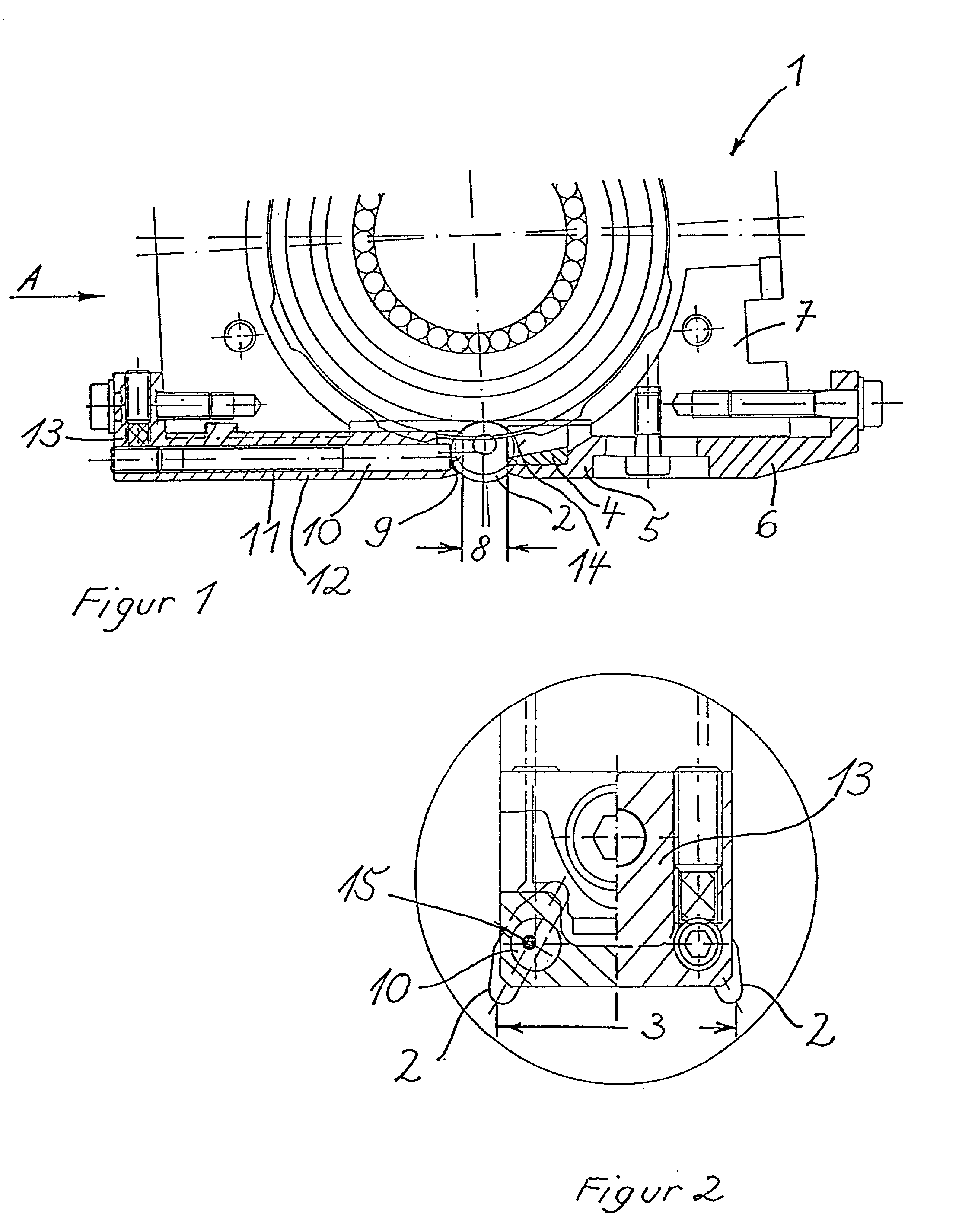 Tool for deep rolling of grooves on crankshaft journals or crank pins