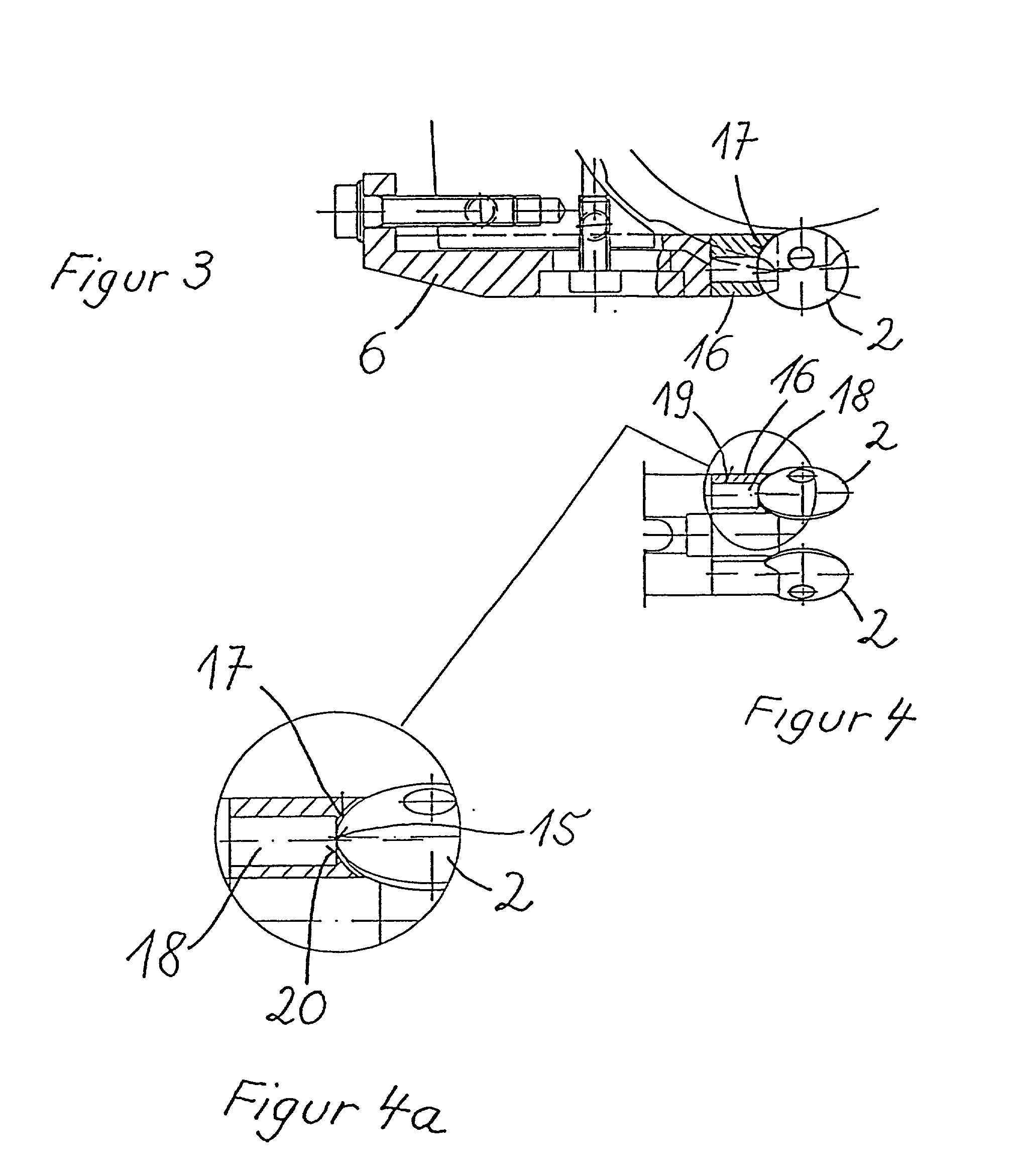 Tool for deep rolling of grooves on crankshaft journals or crank pins