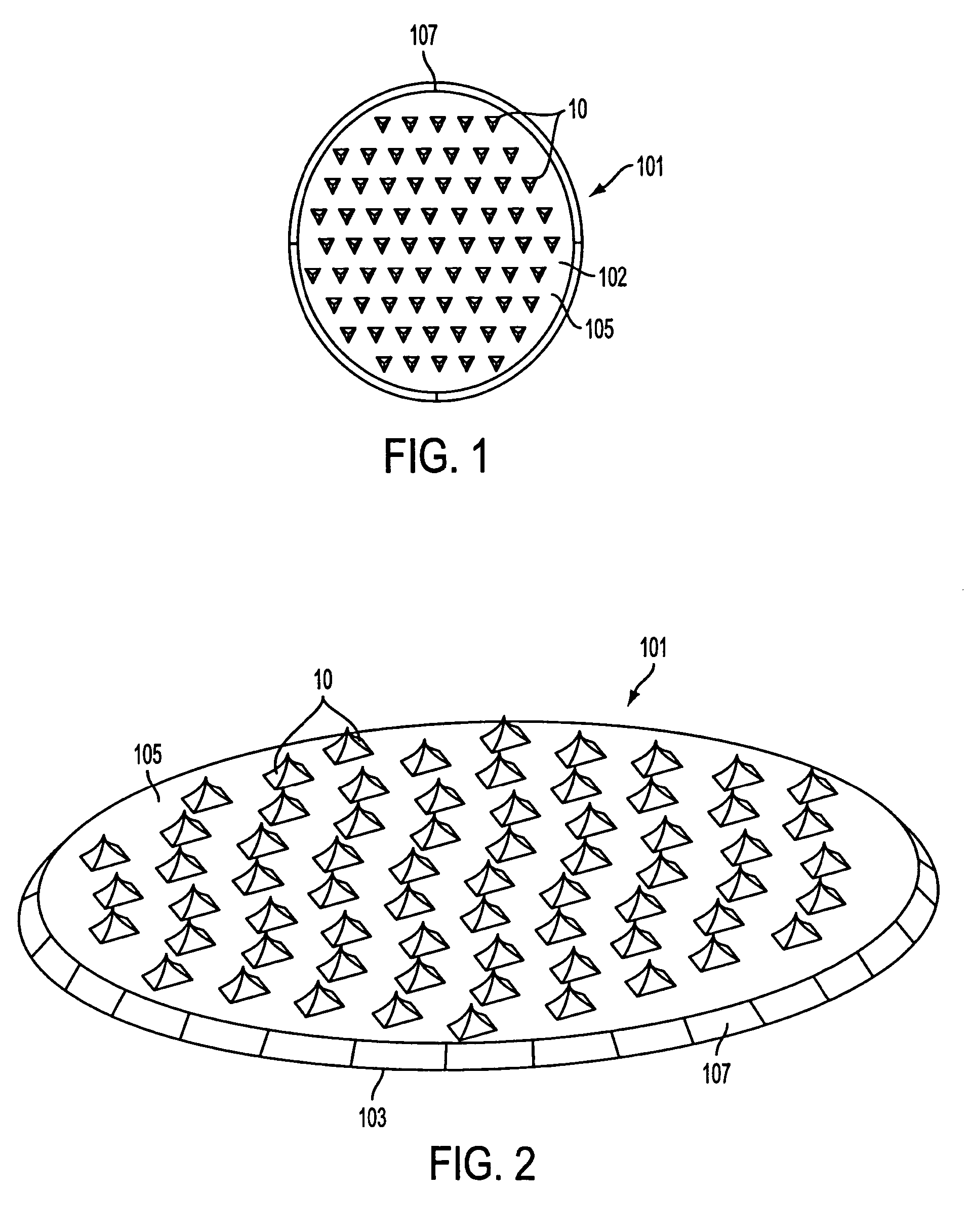 Microprotrusion arrays and methods for using same to deliver substances into tissue