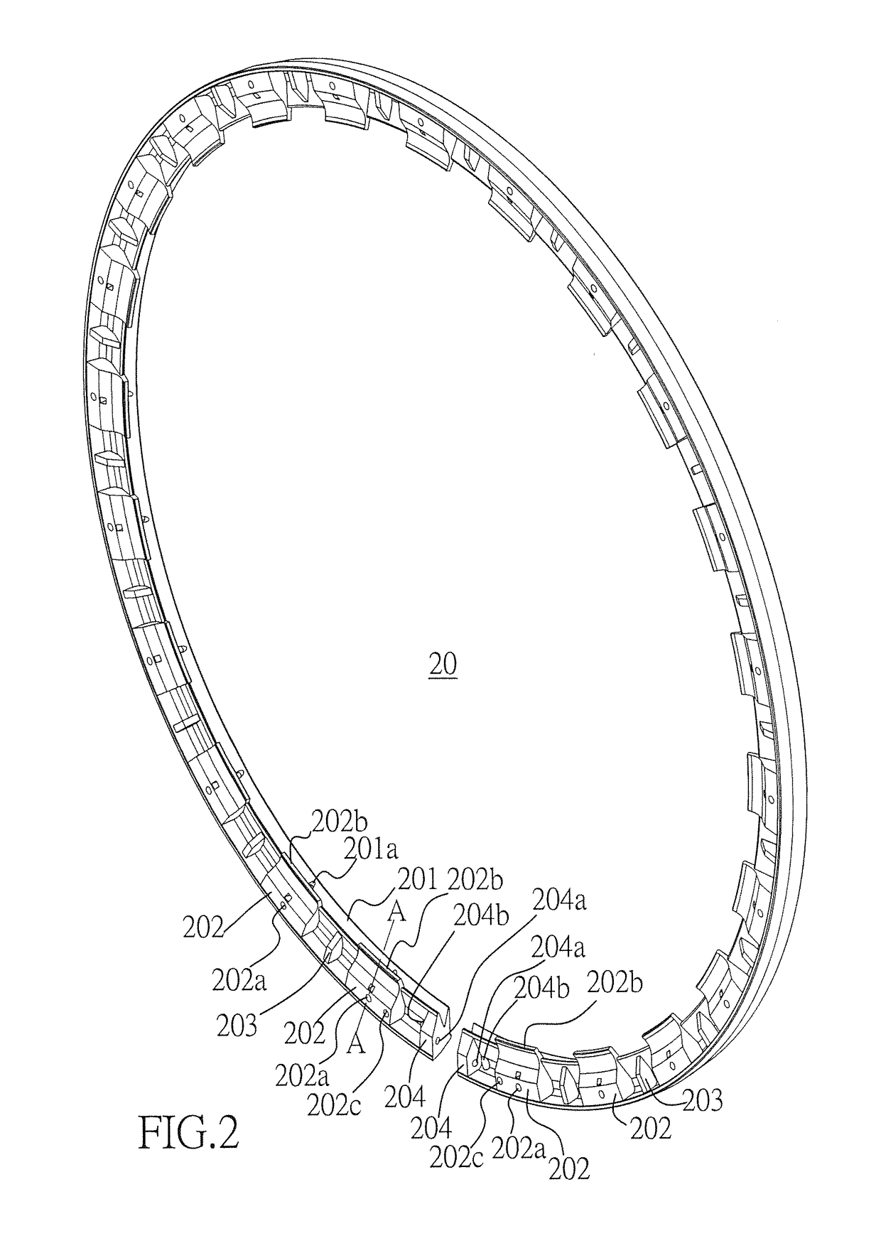 Tire with puncture-proof spare tire structure