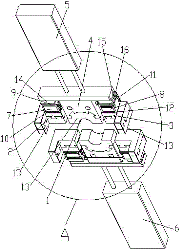 A cutting device for sealing, separating and closing