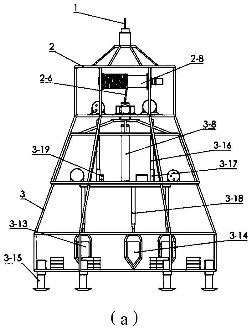 Seabed sediment in-situ acoustic characteristic test system and method