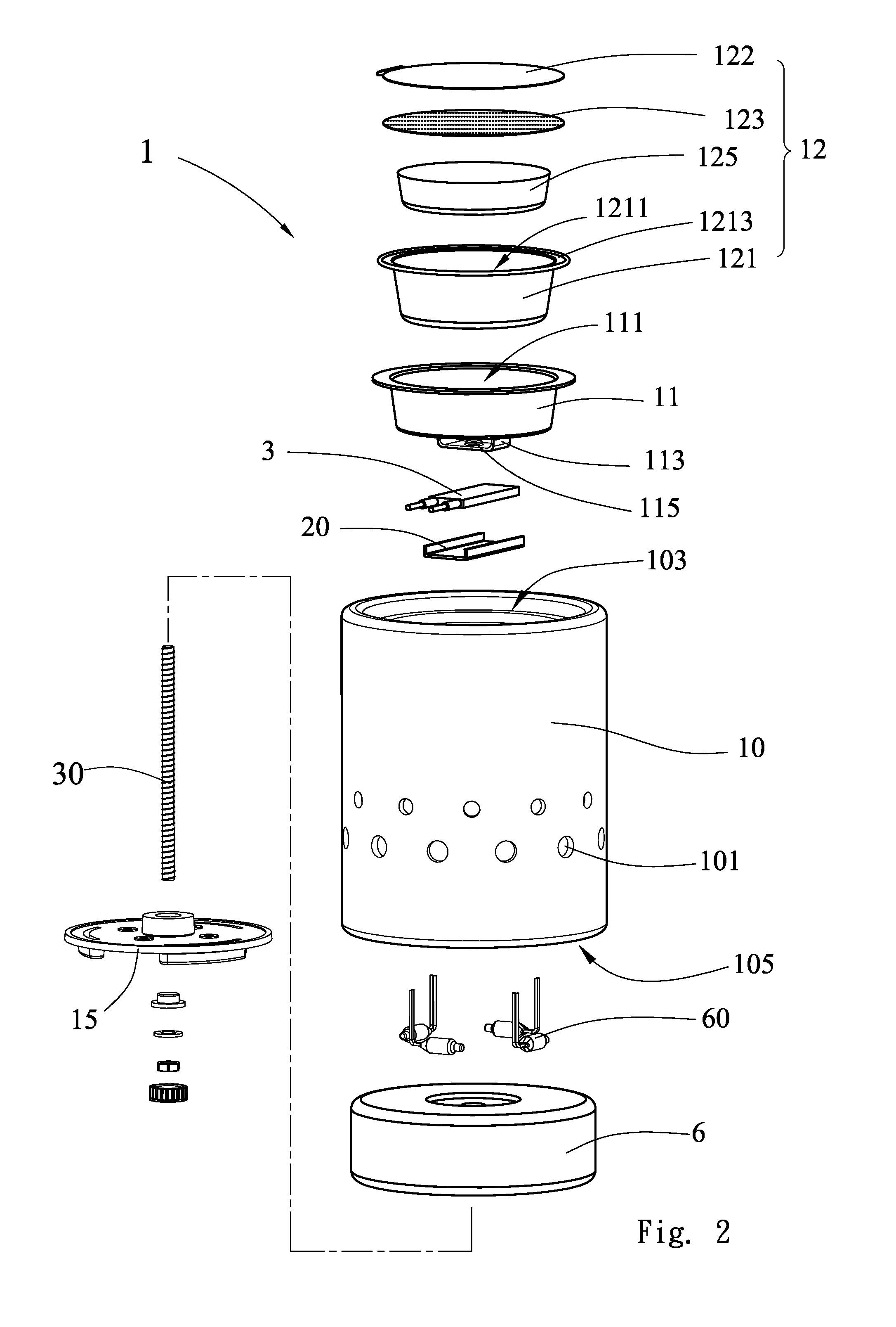Aroma-diffusing heating device using an aroma capsule
