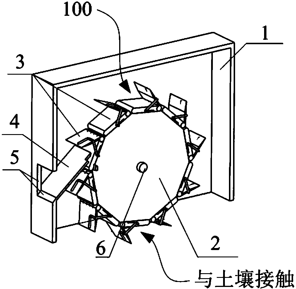 Soil sample linearly collecting method and soil sampling device