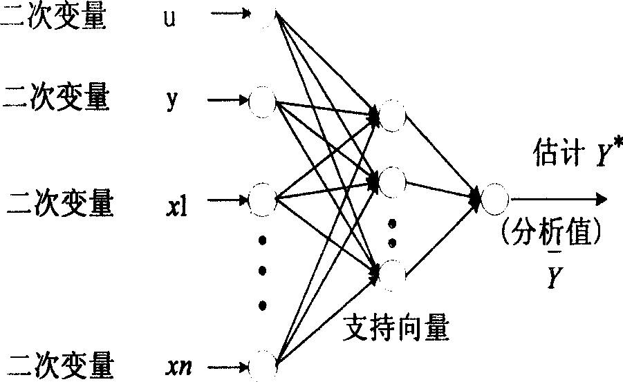 Soft measuring meter moduling method based on supporting vector machine