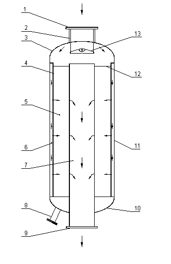 Radial fixed bed reactor for oxy-dehydrogenation of butylene