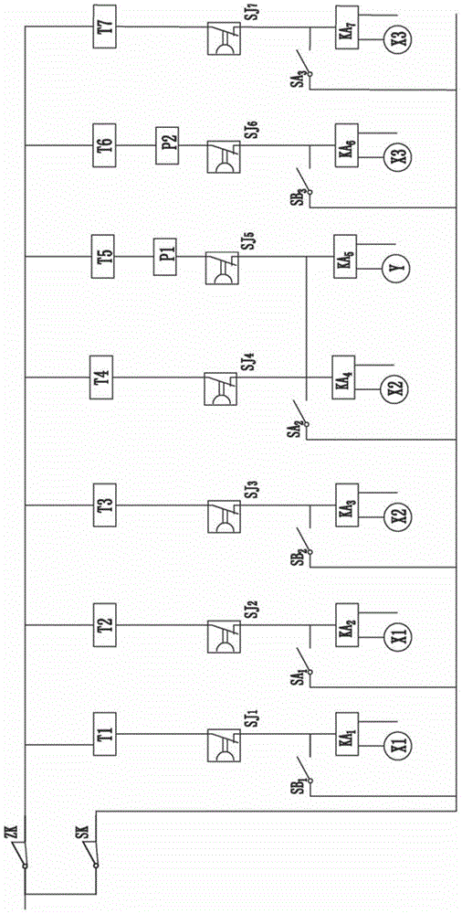 An air compressor energy-saving automatic adjustment system