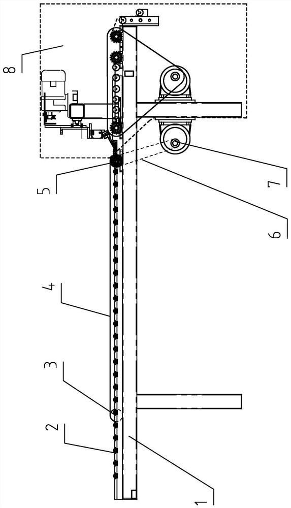 Transportation feeding frame with directional conveying device