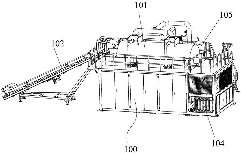 Efficient energy-saving fermentation treatment device