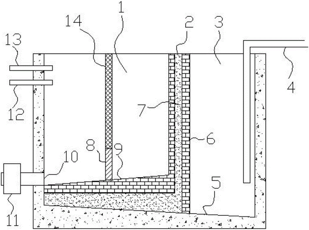 Sewage treatment system using permeable membrane technology