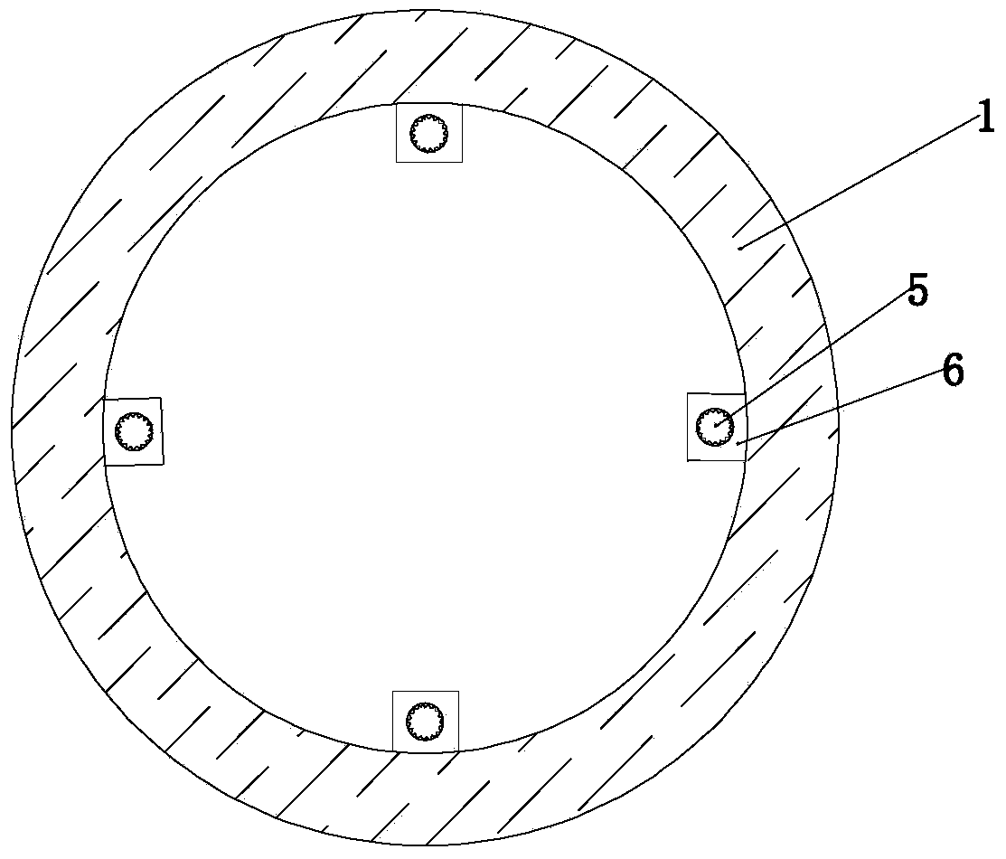 Round jacking pipe correction adjusting pipe