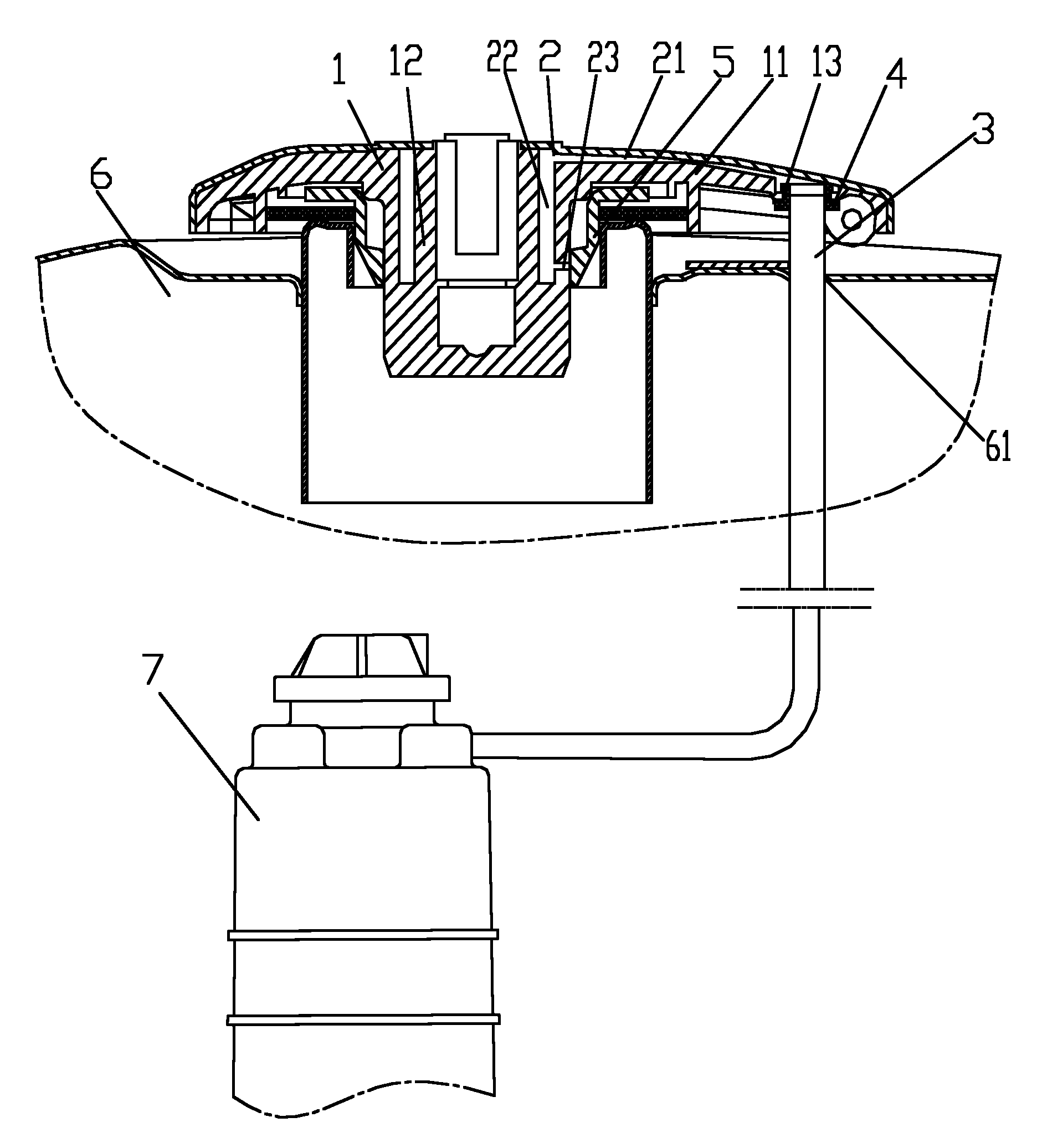 Motorcycle fuel evaporation system and motorcycle thereof