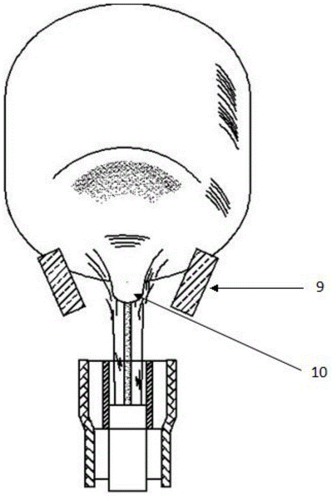 Device and method for adjusting flame temperature of VAD and OVD on line