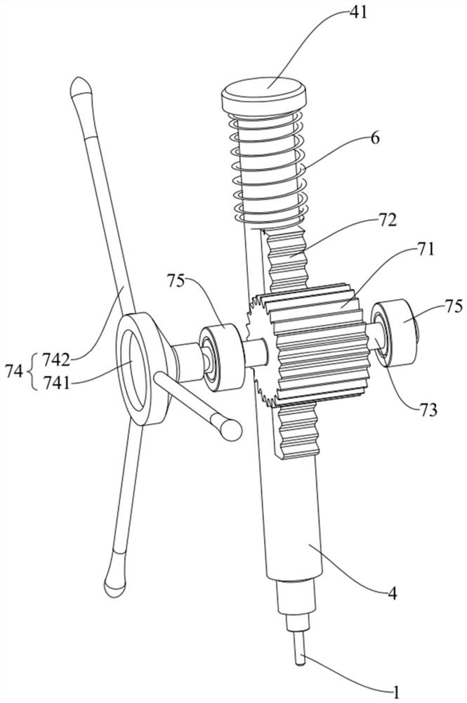 Rivet dismounting device