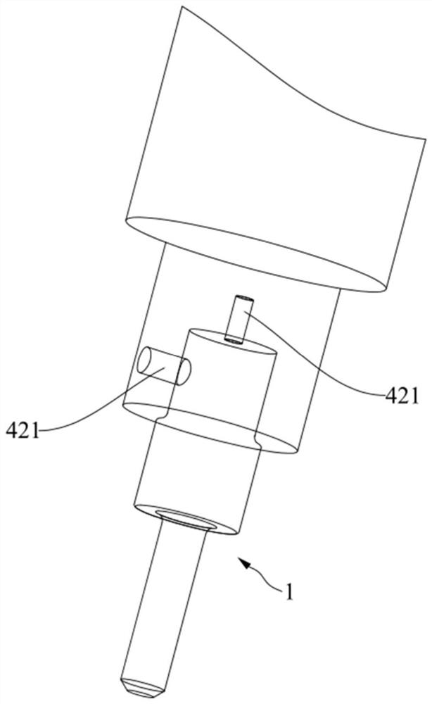 Rivet dismounting device