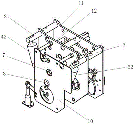 An operating mechanism for a three-position switch