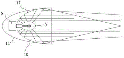 High-power LED lamp with remote-projection capacity