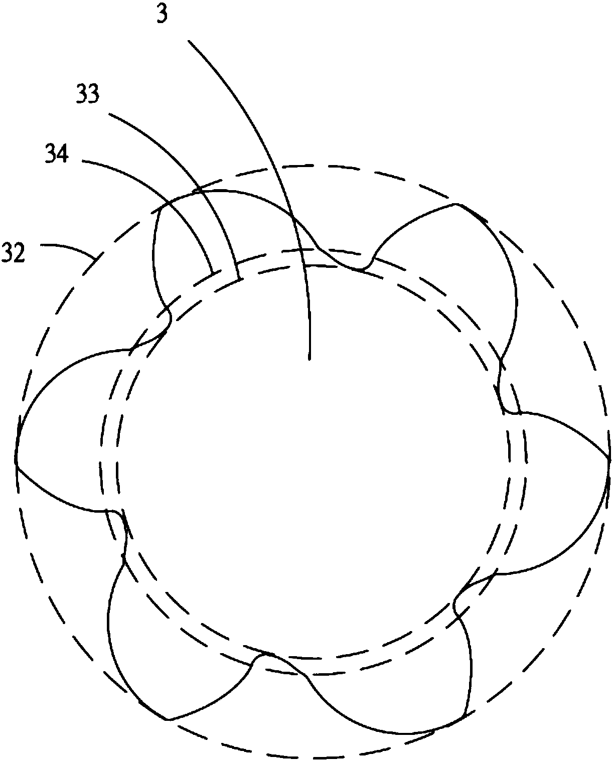 Tooth-shaped rotor set