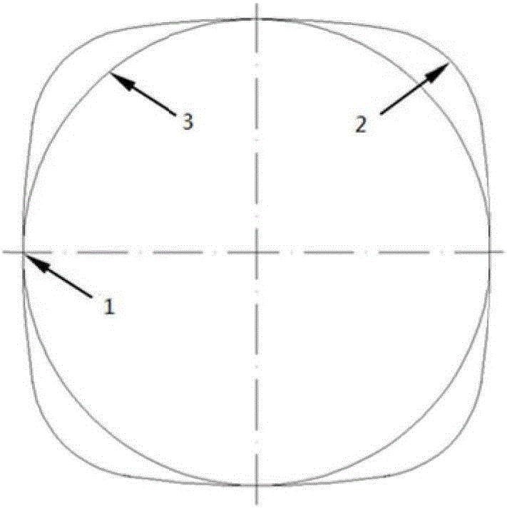 Robust two-parameter irregular bolt hole design method based on minimum outline change