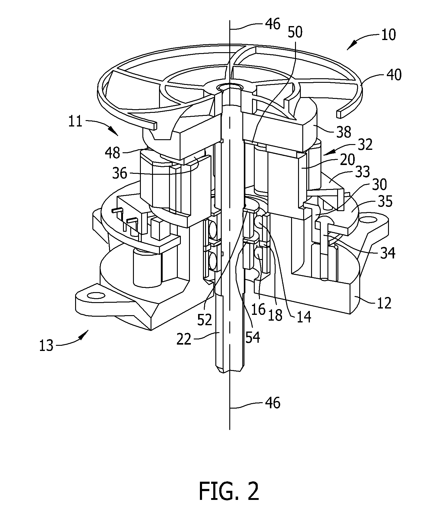 Axial load sharing bearing system and associated method of use