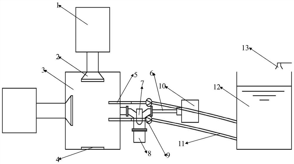 Microwave water jet cooperative rock breaking method and device
