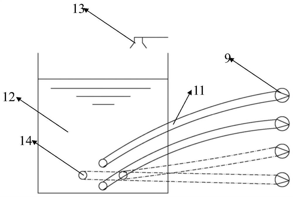 Microwave water jet cooperative rock breaking method and device