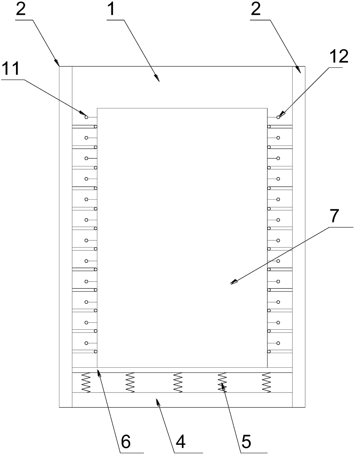 Detachable damping assembly of transport case
