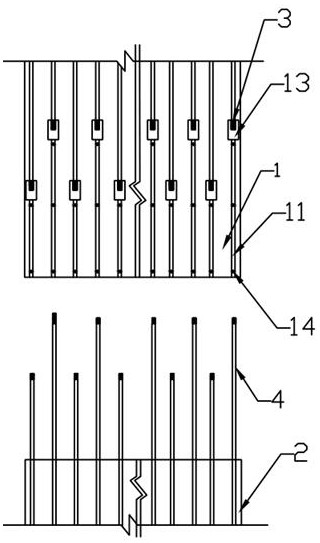 Prefabricated shear wall-column vertical main reinforcement installation structure and its installation method