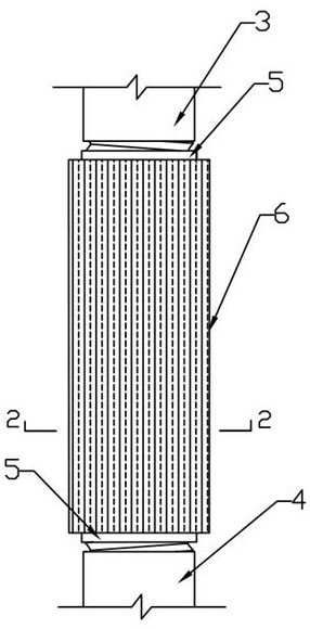 Prefabricated shear wall-column vertical main reinforcement installation structure and its installation method