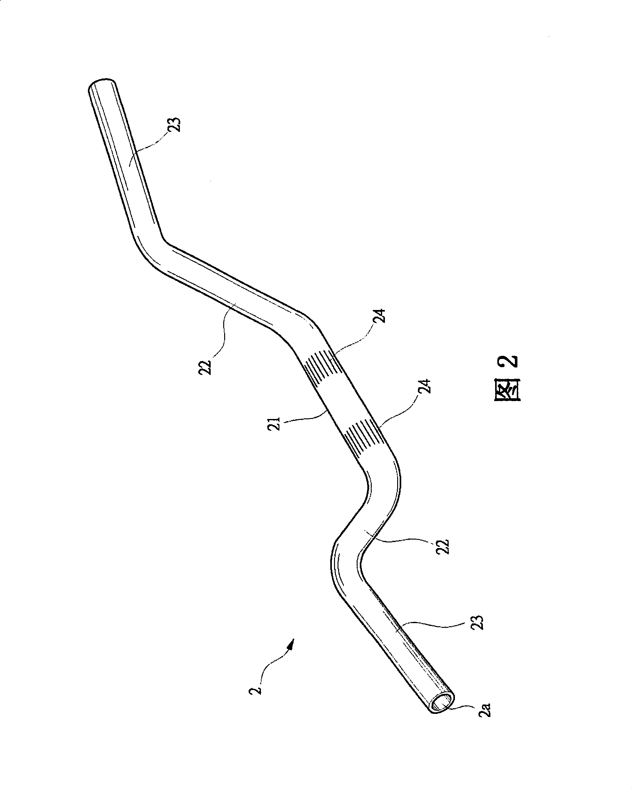 Vehicle steering handle structure