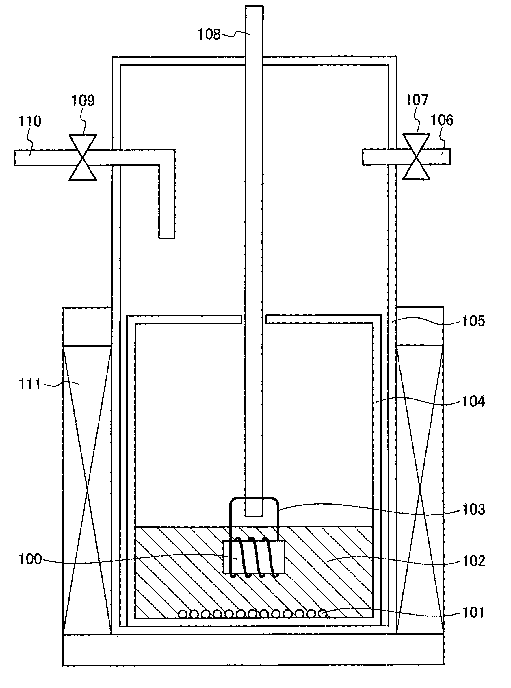 Method and apparatus for producing crystal of metal nitride of group 13 of the periodic table