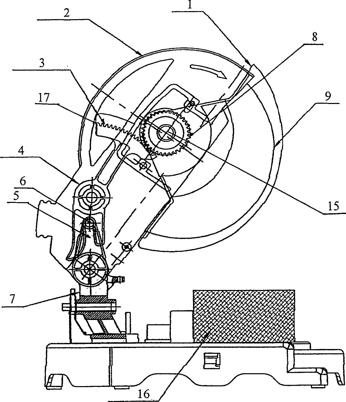Flexible protective cover apparatus of cutter