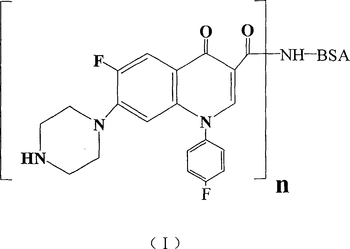 Conjugate of sarafloxacin and its preparing process and application