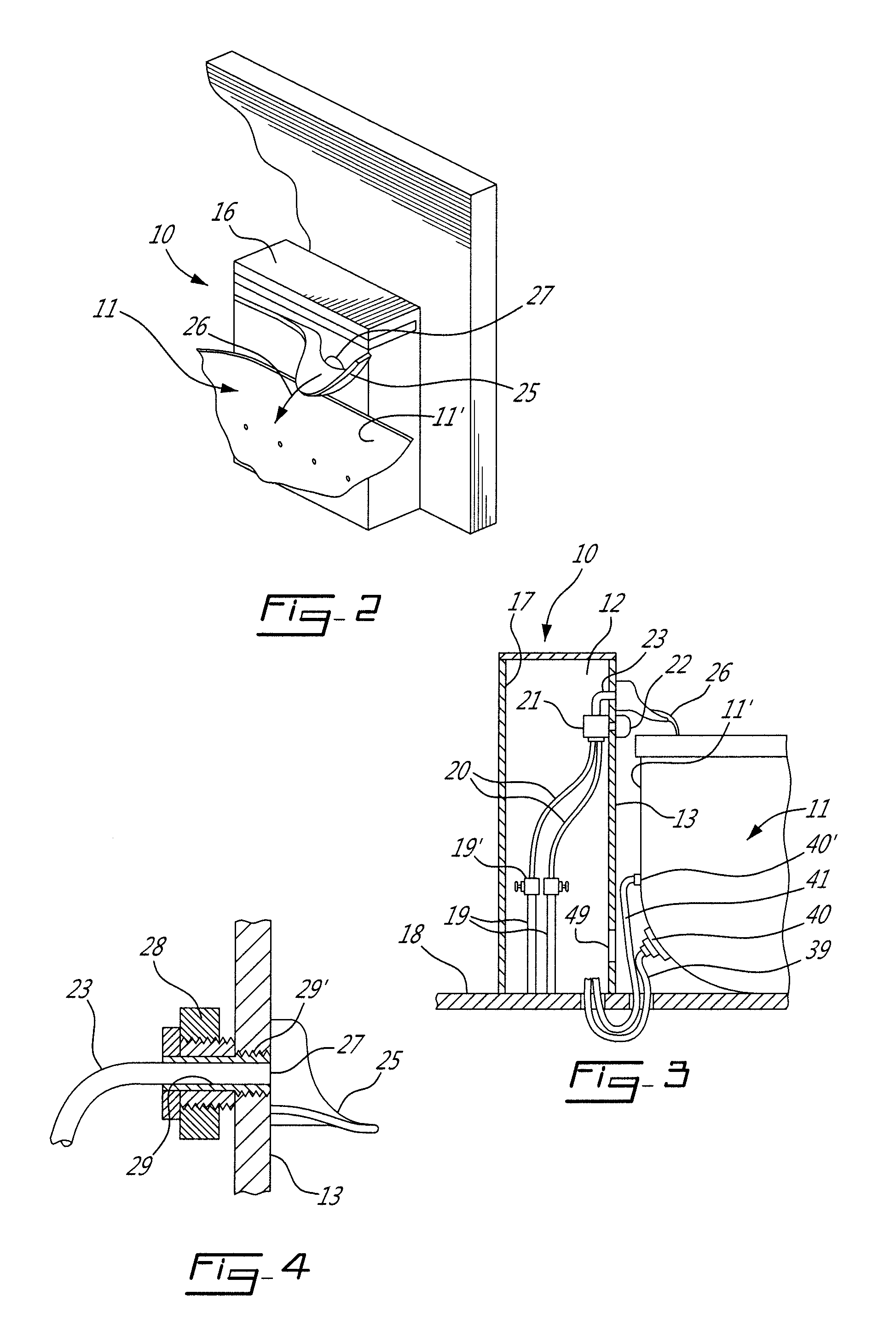 Plumbing fixture and accessory equipment concealing module