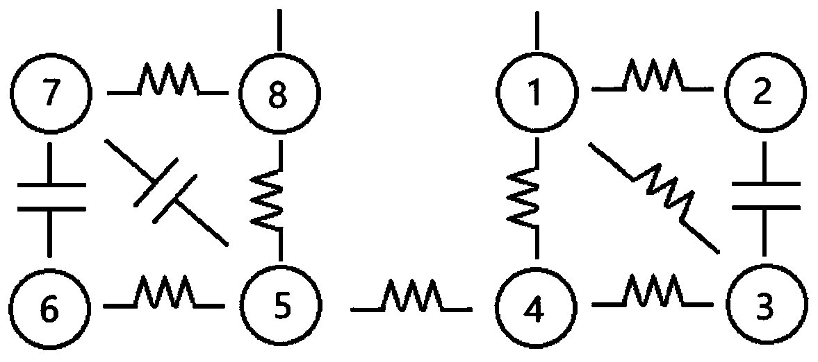 Cross coupling structure for adjusting symmetry of transmission zero points