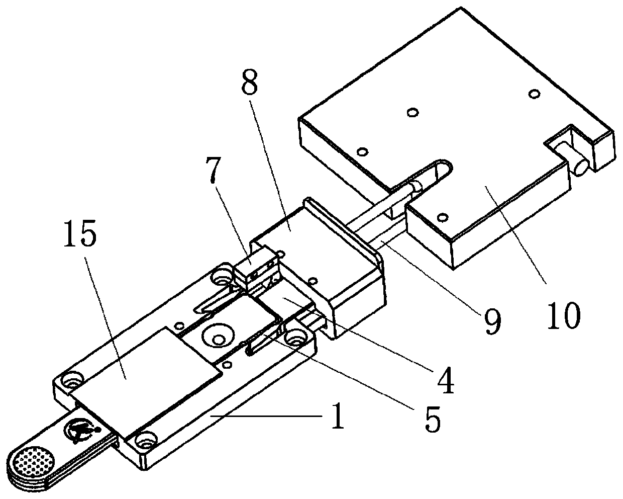 Ejection mechanism for test paper box positioning