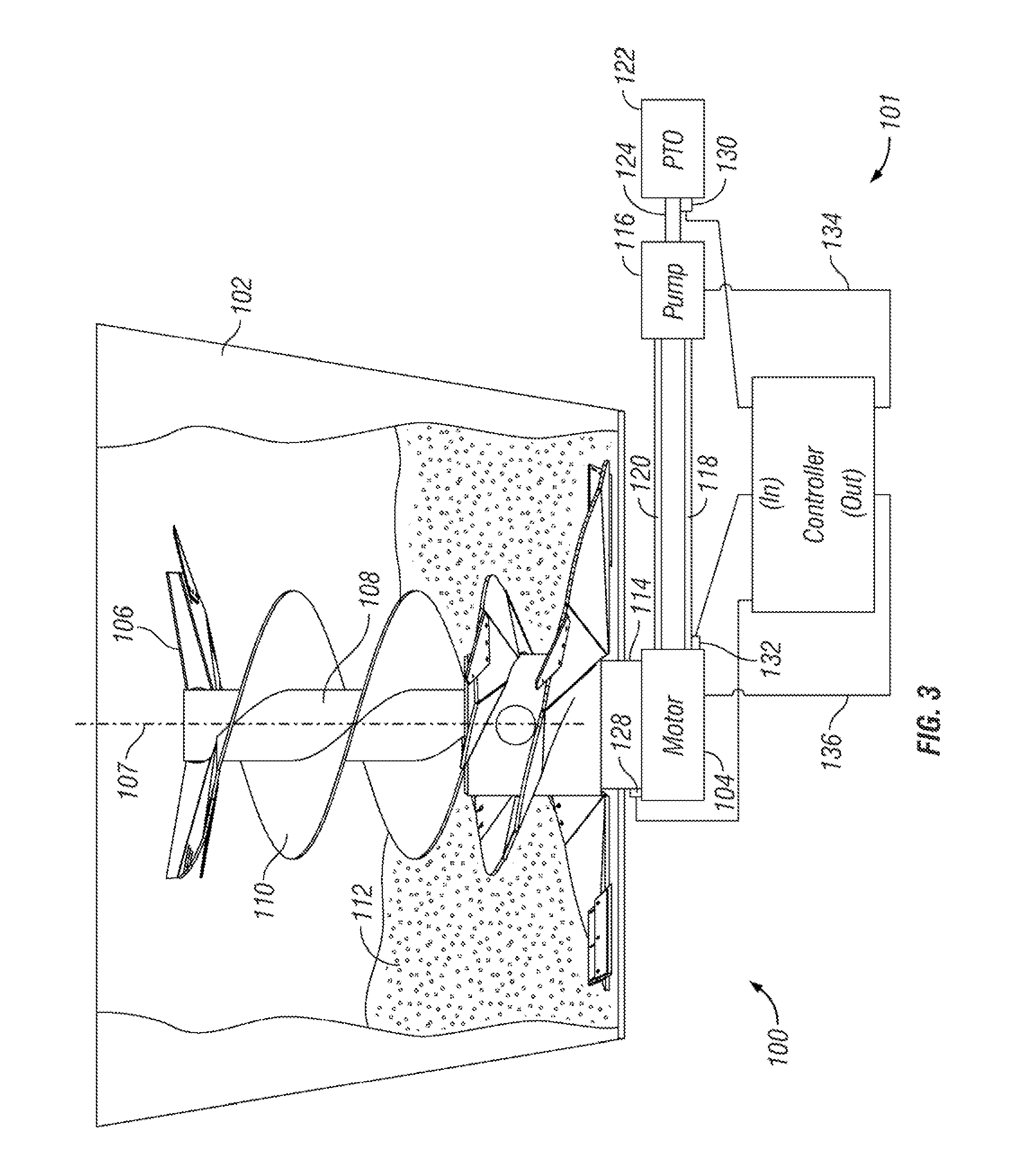 Agricultural mixer with drive system and method of using same