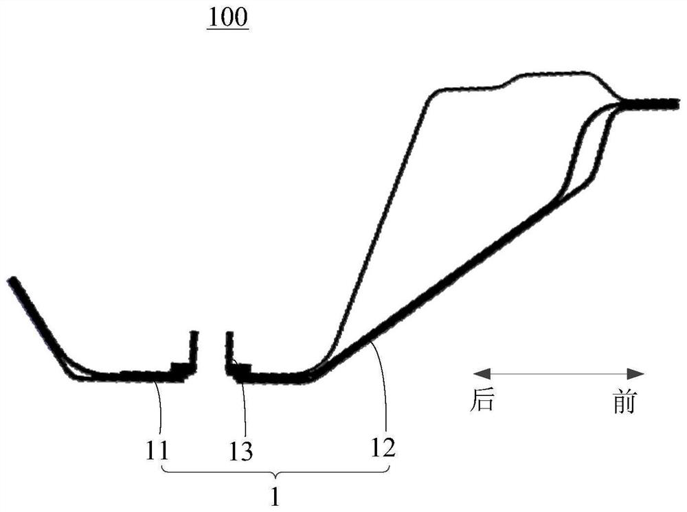 Top cover rear cross beam assembly, automobile body structure and automobile