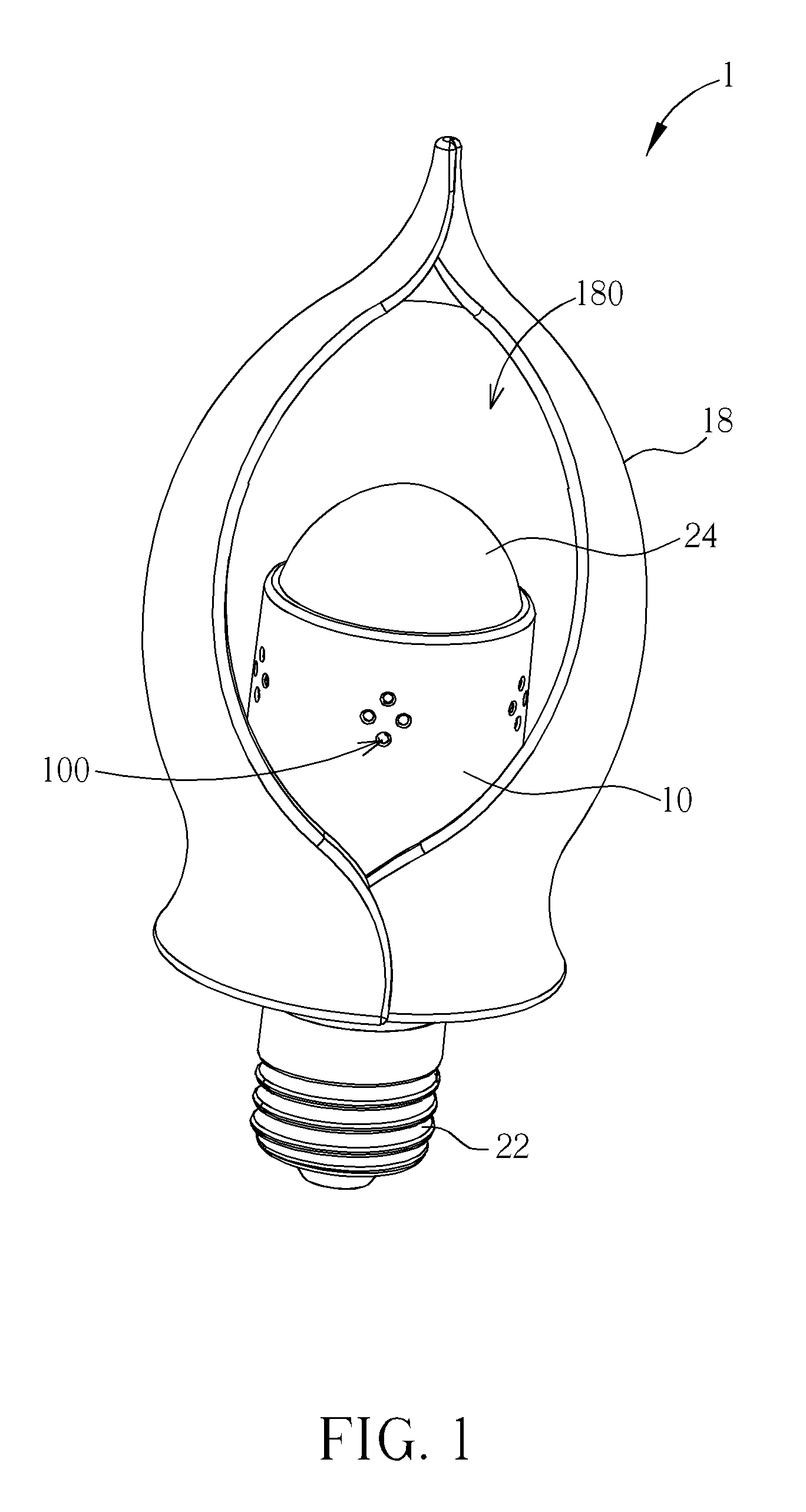 Illumination device capable of being controlled by blow