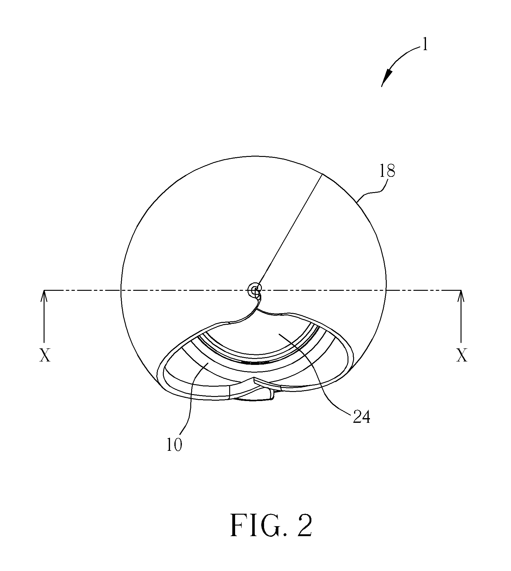 Illumination device capable of being controlled by blow