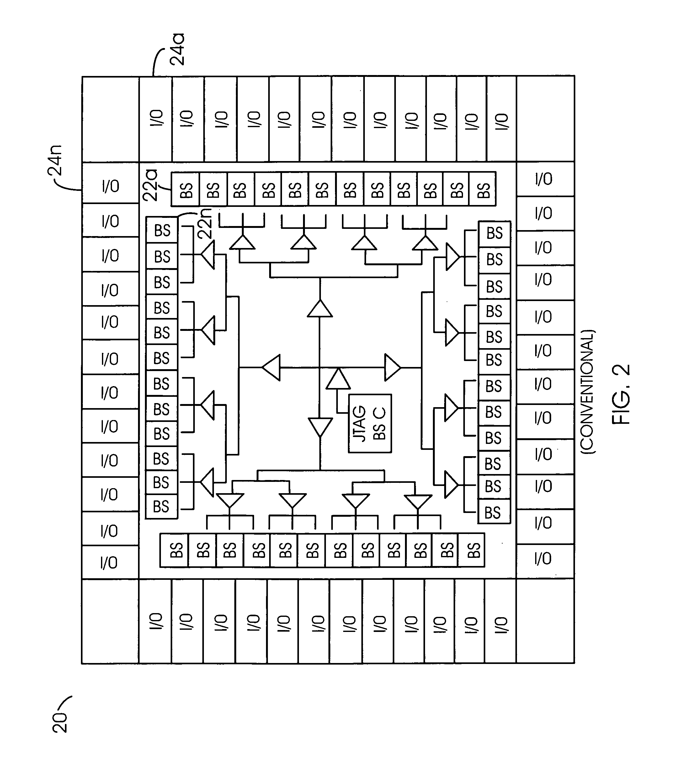 Optimized buffering for JTAG boundary scan nets