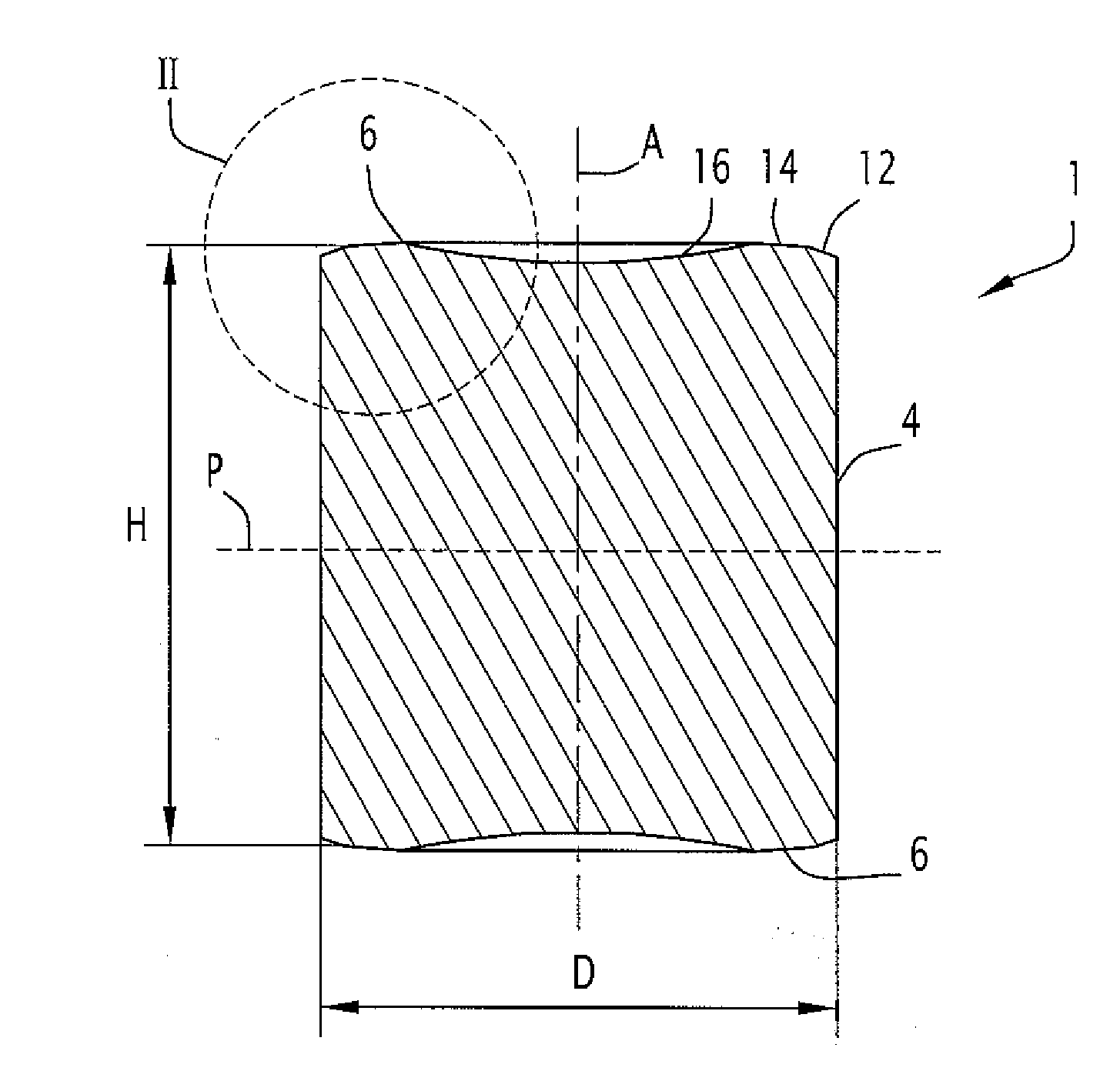 Nuclear reactor green and sintered fuel pellets, corresponding fuel rod and fuel assembly