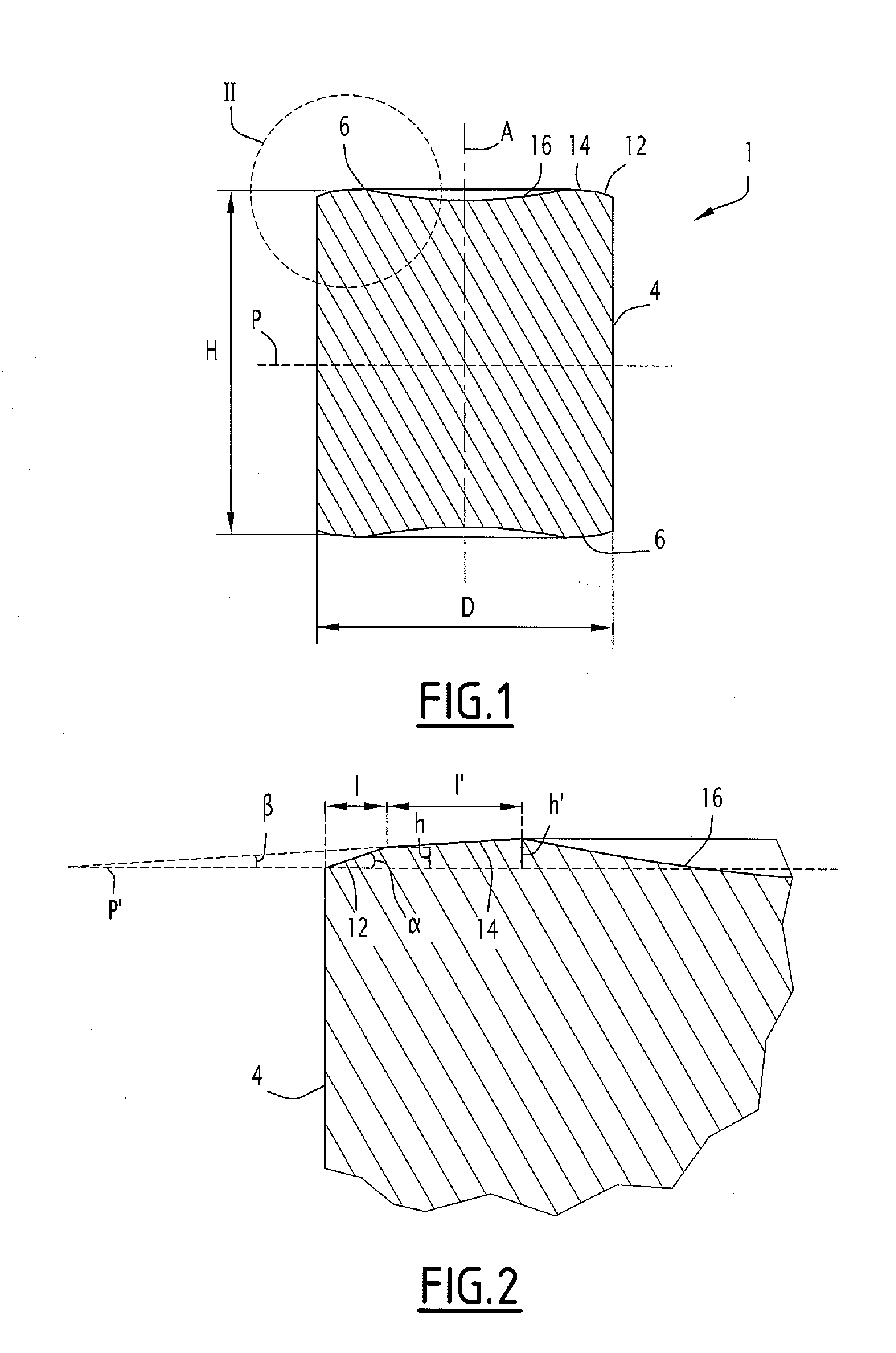 Nuclear reactor green and sintered fuel pellets, corresponding fuel rod and fuel assembly