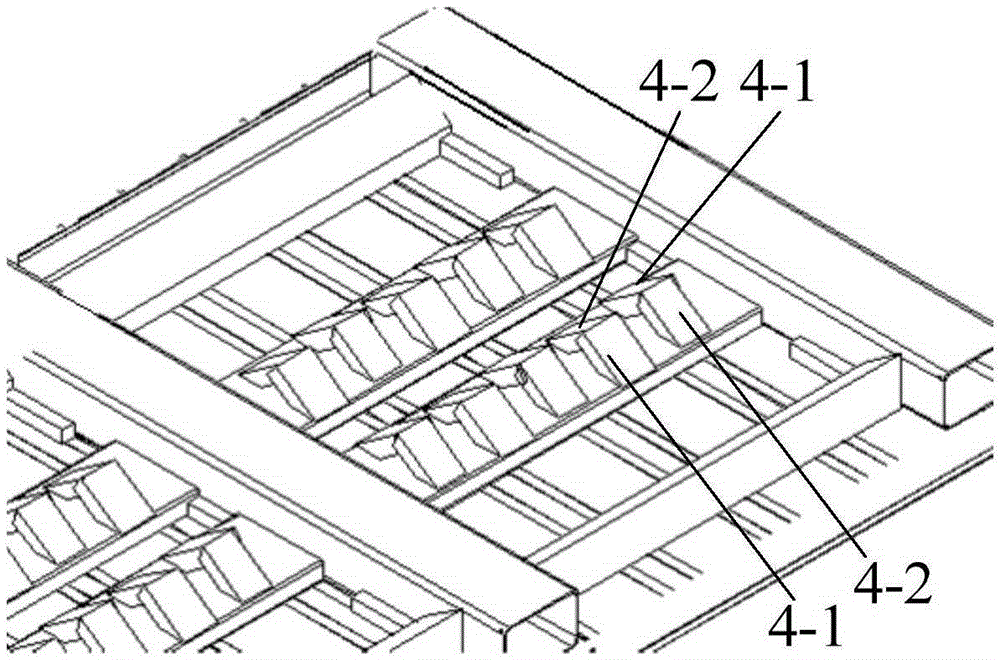 Container with sliding device