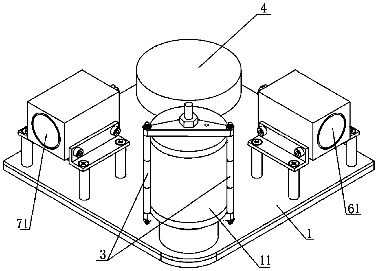 Simulation device for controlling microsatellite configuration by using high-temperature superconducting permanent magnet interaction force