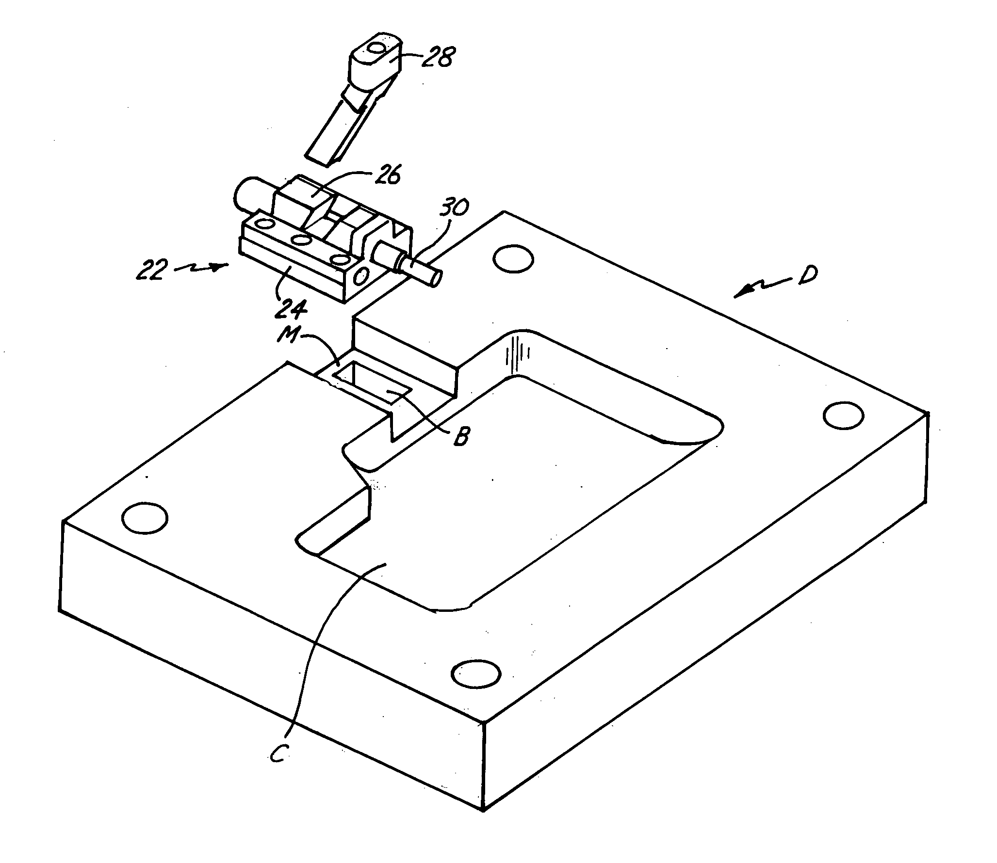 Universal slide assembly for molding and casting systems