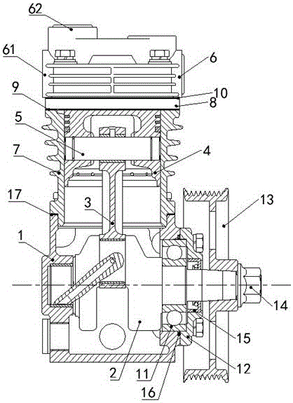 Air compressor for vehicle
