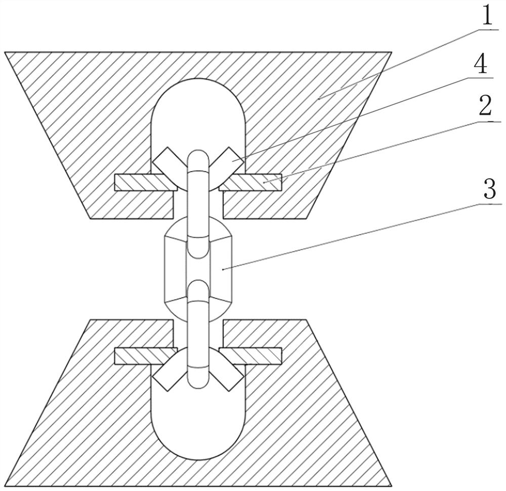 Device and method for testing fatigue performance of round-link chain