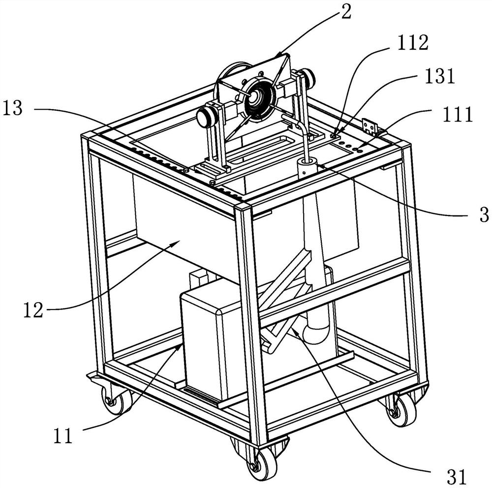 Hub bearing high-pressure washing sealing performance detection equipment