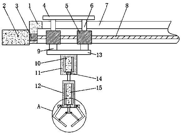 Conveying device for industrial production